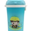 Acc001_IMAGE 2 Leak Proof Durable BPA Free Non-Toxic Baby Sipper Water Bottle with Straw - Cute Design Water Bottle with Sipper for Kids Girls & Boys - Pack of 1 (Blue)