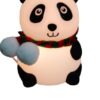 Gif001_IMAGE 6 Panda Night Lamp, Panda Touch Silicone Lamp, 7 Colour Changing Light for Kids Bedroom, USB Rechargeable,Birthday Gift for Girls and Boys (Close Eye), Multicolor, led