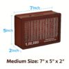 Gif002_IMAGE 2 Wooden Savings Challenge Money Box with 1 Lakh Chart, Piggy Bank for Kids & Adults