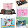 CALIST 145 pcs Oil Pastel Color Pencil Crayon Watercolor Pen Eraser sharkener Art Set Drawing kit,Craft Painting Set Great Birthday Gift 7 Metallic Color Pencils,Drawing Sketching