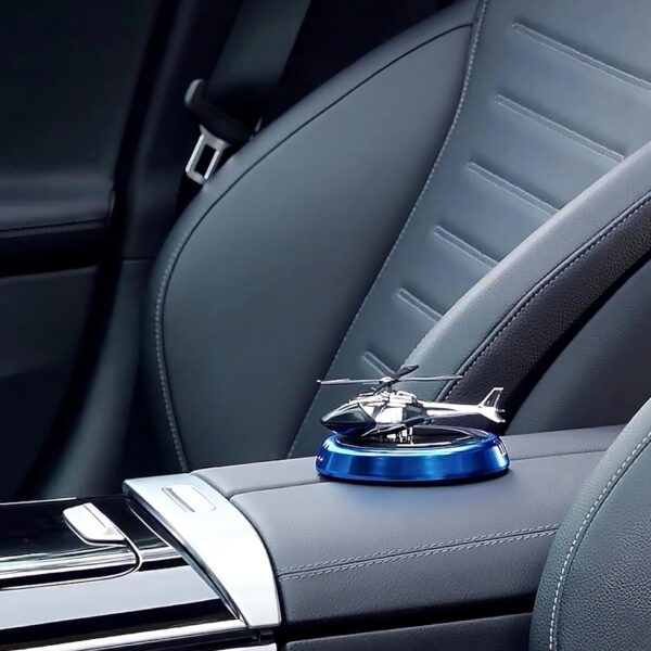 Solar Car perfume Car Interior Decoration Accessories Fragrance for car, Home, Office Decoration Helicopter Solar Energy Rotating Aromatherapy Aviation Al Alloy Diffuser (multi colour) (Aeroplane)