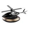 Solar Car perfume Car Interior Decoration Accessories Fragrance for car, Home, Office Decoration Helicopter Solar Energy Rotating Aromatherapy Aviation Al Alloy Diffuser (multi colour) (Aeroplane)