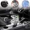 Gif009_IMAGE 6 Car Solar Perfume Air Freshener Auto Rotation Essential Oil Diffuser Aromatherapy Decoration Accessories for Car, Family, Vehicle(BLACK) (SOLAR POWER CAR AROMA) (Rotate Only Under Sunlight)