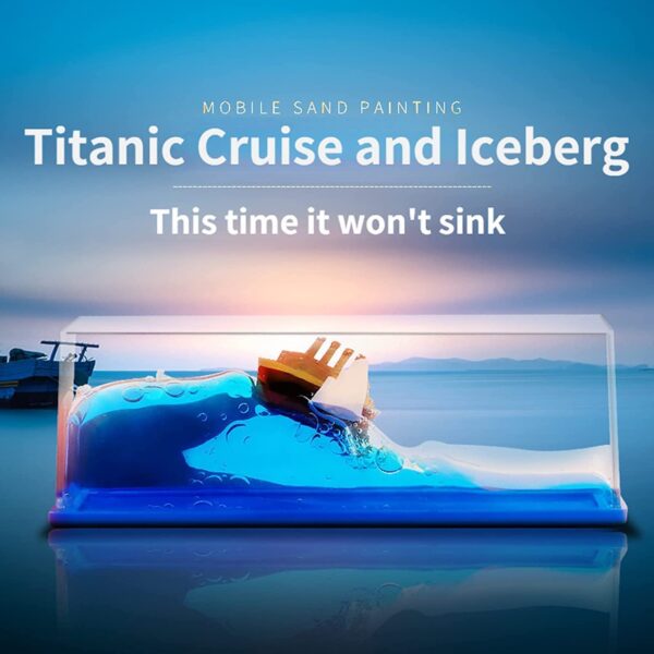 Gif010_IMAGE 6 RIV Unique Liquid Wave Cruise Ship Decoration,Titanic Cruise Ship That No Longer Sinks, for Car Dashboard Decorative Showpiece/Idol, Paperweight, Home Decor Decoration & Gifting Purpose