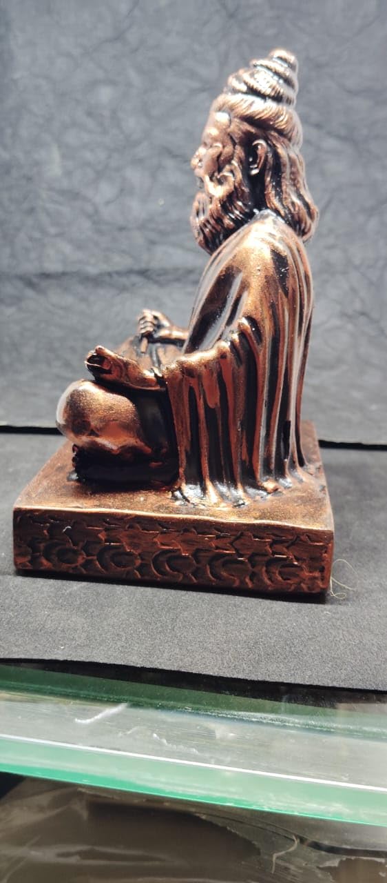 Thiruvalluvar Statue | Ayyan Valluvar Handmade Polyresin Showpiece | Sitting Position Figurine for Home & Spiritual Decor | Iconic Tamil Poet & Philosopher Statue