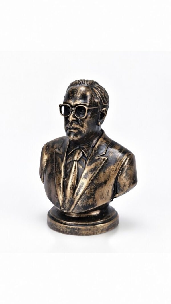 Gif023_IMAGE 1 Dr. B. R. Ambedkar Copper Statue, Antique Bronze Finish, 3.5x5 Inch, Home Decor Office Desk Study Table Car Dashboard Gift