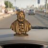 Gif024_IMAGE 2 Kalaignar Car Dashboard Idol – 3 Inch Antique Bronze | Mini Kalaignar Statue for Car Interior Decor | Inspirational Showpiece for Home & Office | Decorative Gift (Antique Bronze)