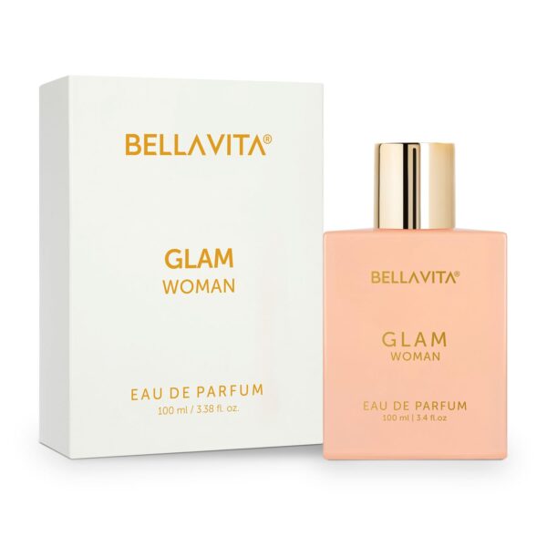 Per004_IMAGE 4 Bella Vita Luxury GLAM | Long Lasting Perfume for Woman | EDP 100ml | African Orange, Jasmine & Patchouli | Floral, Fruity, Woody Premium Fragrance for Women