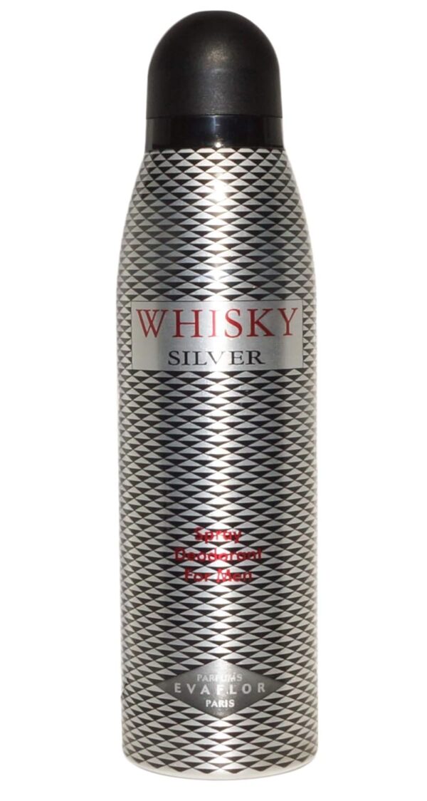 Per009_IMAGE 1 EVAFLOR Whisky Silver Deodorant for him, 200 ml