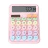 Sta001_IMAGE 5 Cute Pastel Calculator with Big Display | Stylish Desktop & School Calculator with Soft Color Buttons | Dual Power Basic Calculator for Students, Office & Home Use