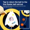 Hanging Table Tennis Trainer for Kids Indoor Self Training Portable Ping Pong Set 10 Pieces 2 Racket 2 Balls 2 Hooks 1 Unicorn Hanger and 2 Unicorn Stickers in 1 Unicorn Box