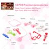Toy005_IMAGE 3 Doctor Set with Light and Sound. Electric Doctor Set for Kids. Doctor kit Toy for Kids. (Pink)
