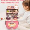 Toy006_IMAGE 2 Kids Kitchen Set Suitcase Toy for Girls (3–6 Years) | Pretend Play Cooking Utensils with Aircraft Storage Case | Mini Chef Role Play Kitchen Toy Set with Portable Carry Box – Pink (Pack of 1)