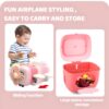Toy006_IMAGE 4 Kids Kitchen Set Suitcase Toy for Girls (3–6 Years) | Pretend Play Cooking Utensils with Aircraft Storage Case | Mini Chef Role Play Kitchen Toy Set with Portable Carry Box – Pink (Pack of 1)
