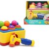 Toy008_IMAGE 1 Hammer Table Ball Pound Toy for Kids, Educational Activity Toy Game with 6 Different Colored Balls and 1 Toy Pinball Hammer Toy for Toddler Infants