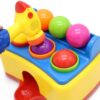 Toy008_IMAGE 2 Hammer Table Ball Pound Toy for Kids, Educational Activity Toy Game with 6 Different Colored Balls and 1 Toy Pinball Hammer Toy for Toddler Infants