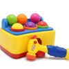 Toy008_IMAGE 5 Hammer Table Ball Pound Toy for Kids, Educational Activity Toy Game with 6 Different Colored Balls and 1 Toy Pinball Hammer Toy for Toddler Infants