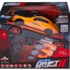 GT-R RC Drift Car 1:24 Scale | 4WD Vehicle | Push and Drift Use | Interchangeable Wheels | Indoor Outdoor Fun Play for Boys | Car Model | Remote Control Vehicle