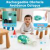 Kidology Dancing Squid Crawling Baby Toy | Electric Musical Tummy Time & Learning Octopus Toy with Lights for Babies & Toddlers 3–36 Months | Ideal Birthday for Boys & Girls (Green)