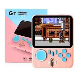 G7 Handheld Game Console (666 Games in 1) 3.5 Inch HD Color Screen Gaming Device , Rechargeable, TV Output, Classic Video Games for Kids & Adults (Multicolour)