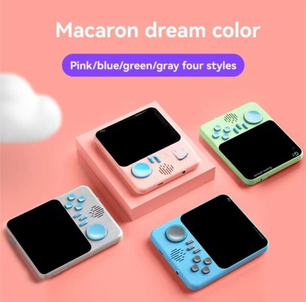 Toy019_IMAGE 2 G7 Handheld Game Console (666 Games in 1) 3.5 Inch HD Color Screen Gaming Device , Rechargeable, TV Output, Classic Video Games for Kids & Adults (Multicolour)