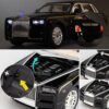 Toy025_IMAGE 4 EROCK Upgrade Version -Exquisite car Model 1/24 Rolls-Royce Phantom Model Car,Zinc Alloy Pull Back Toy car with Sound and Light for Kids Boy Girl Gift. (Black-Black)
