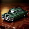 Mini Vintage Die-Cast Metal Car 1:36 Scale | Pull Back Action Toy Car Model with Openable Doors & Trunk | Premium Metal Body Miniature Car for Kids & Collectors (Green)