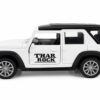 Toy027_IMAGE 1 Thar Diecast Model Car Toy | Metal Car with Pull Back Action, Light & Sound | Openable Doors | Thar Realistic Miniature Car Gift for Kids Boys Girls (White)