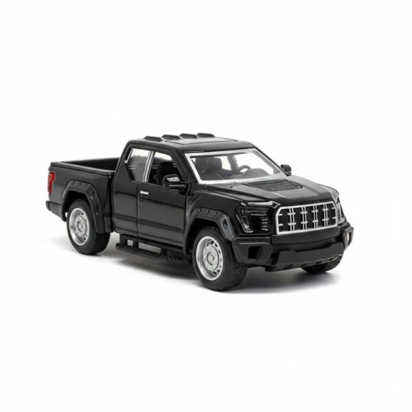 Die-Cast Metal 4x4 Pickup Truck Toy Car, Pull-Back Action, Opening Side Doors, Kids Vehicle & Collectible Model