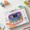 Kids Educational Learning Laptop Tablet – 2-in-1 Musical Computer with Piano & LED Screen | Teaches Alphabets, Numbers, Words & Math | Interactive Study Toy for Toddlers & Kids