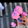Toy034_IMAGE 2 Automatic Space Bubble Gun Toy with Light and Bubble Solution- 5000+ Bubbles Per Minutes -Leak-Proof Bubble Machine for Kids Age 3+ - Pink