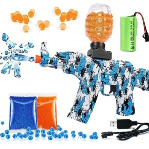 Amitasha Automatic Gel Blaster Toy Gun for Kids with 10,000 Gel Blaster Balls Rechargeable Battery Operated Outdoor Electric Target Game Toys for Boys Age 6 Year Above Birthday Gift