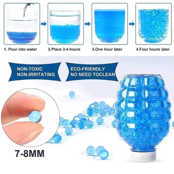 Amitasha Automatic Gel Blaster Toy Gun for Kids with 10,000 Gel Blaster Balls Rechargeable Battery Operated Outdoor Electric Target Game Toys for Boys Age 6 Year Above Birthday Gift