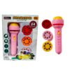 Toy037_IMAGE 1 Mini Projector Torch Toy with 3 Slides, 24 Patterns |Slide Flashlight Projector Torch for Kids | Sleeping Story Toys for Toddlers, Educational Learning of Toys,Space,Animal