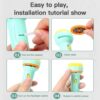 Toy037_IMAGE 6 Mini Projector Torch Toy with 3 Slides, 24 Patterns |Slide Flashlight Projector Torch for Kids | Sleeping Story Toys for Toddlers, Educational Learning of Toys,Space,Animal
