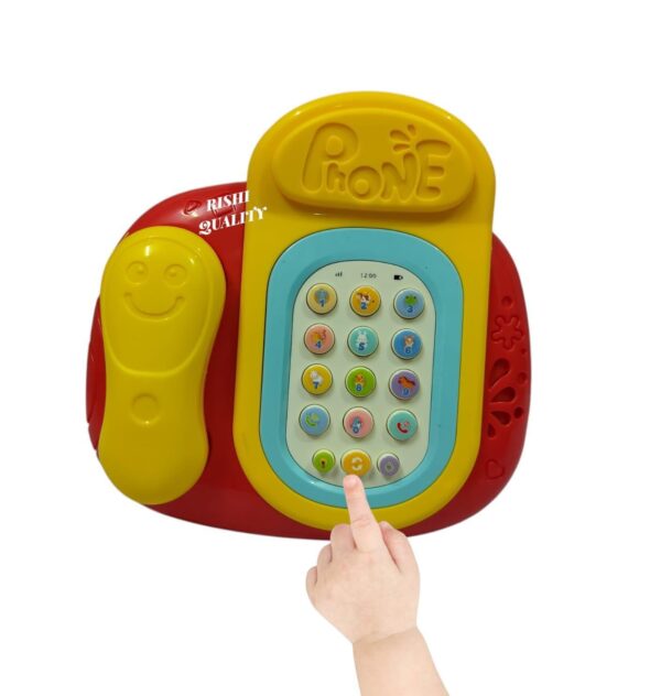Musical Retro Phone Toys for Children's Simulation Phone Landline Baby Phone Mobile Musical Toys for Singing Old Phone Toys Telephone Toy for Kids. Small (Multi Colors)