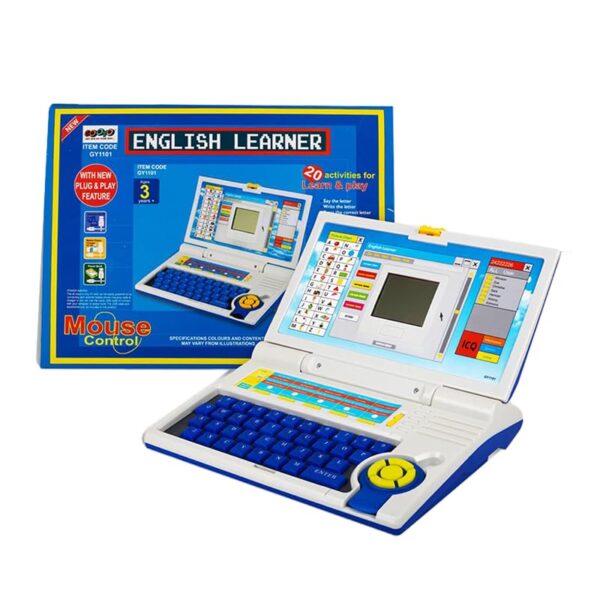 Toy039_IMAGE 1 Educational Laptop for Kids, with Mouse and Keyboard Control, 20 Fun Activities, Computer Games, Enhanced Skills, English Learner Notebook