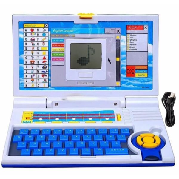 Toy039_IMAGE 2 Educational Laptop for Kids, with Mouse and Keyboard Control, 20 Fun Activities, Computer Games, Enhanced Skills, English Learner Notebook