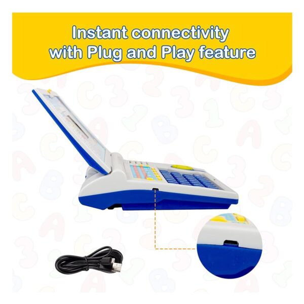 Toy039_IMAGE 4 Educational Laptop for Kids, with Mouse and Keyboard Control, 20 Fun Activities, Computer Games, Enhanced Skills, English Learner Notebook