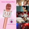 Toy040_IMAGE 6 Kids Karaoke Microphone with Speaker | Wireless Bluetooth Mic for Singing | Rechargeable Kids Mic with Speaker 3–12 Years | Portable Karaoke Mic for Boys & Girls | Music Singing with LED Sound Effects