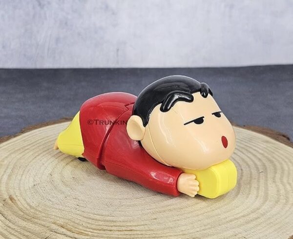 Shinchan Manual Clockwork Toy Anime 5CM Character Styling Crawling Flat Push Children's Toy Moving Birthday Gift Figure