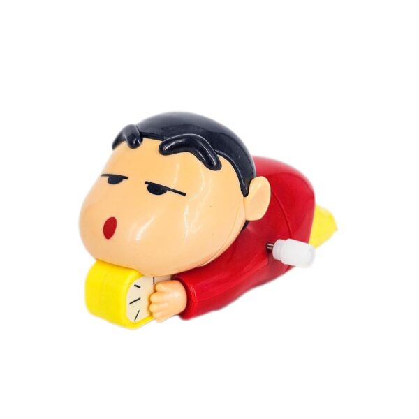 Shinchan Manual Clockwork Toy Anime 5CM Character Styling Crawling Flat Push Children's Toy Moving Birthday Gift Figure
