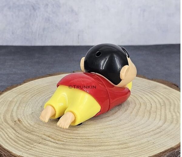 Shinchan Manual Clockwork Toy Anime 5CM Character Styling Crawling Flat Push Children's Toy Moving Birthday Gift Figure