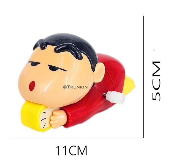 Shinchan Manual Clockwork Toy Anime 5CM Character Styling Crawling Flat Push Children's Toy Moving Birthday Gift Figure
